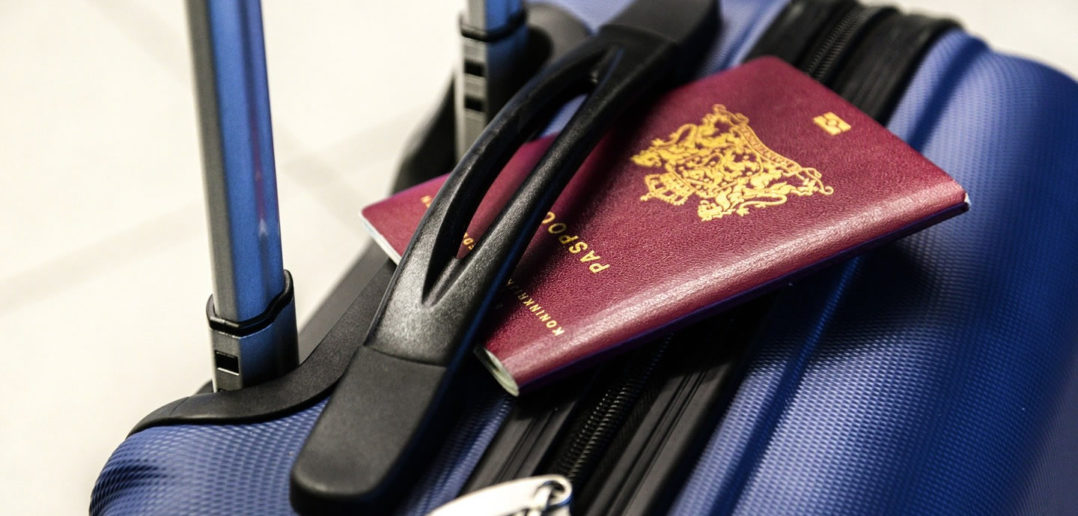 Passport and suitcase