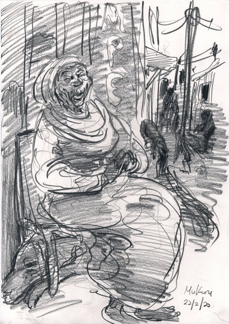 Woman in Mukuru, Nairobi. Louis Netter