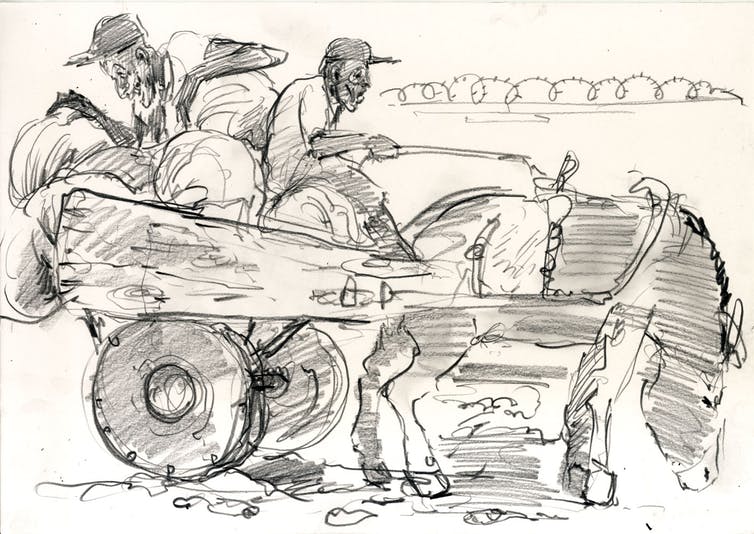 Donkey cart, Buru Buru, Nairobi. Louis Netter