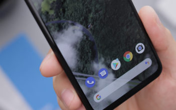 Google Pixel phone running Android