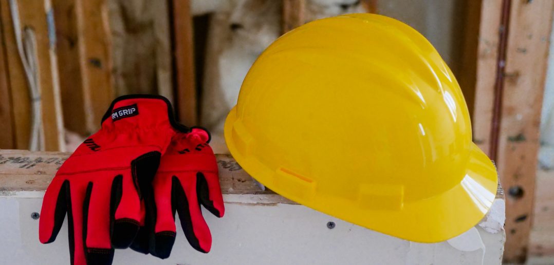 PPE - hard hat and gloves