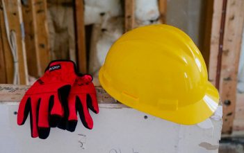 PPE - hard hat and gloves