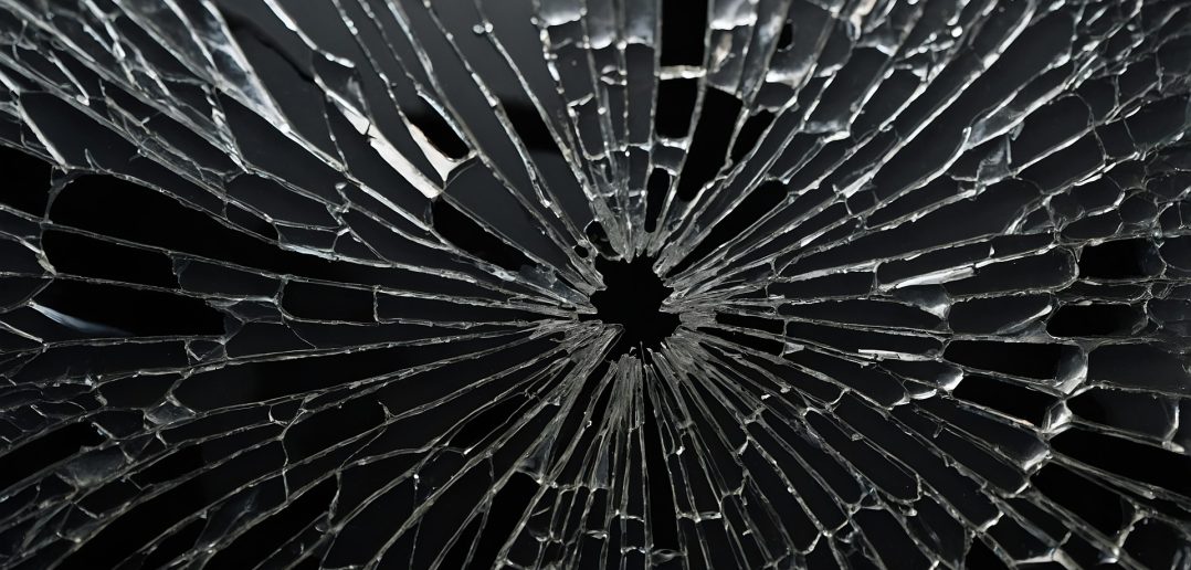 Cracked phone screen