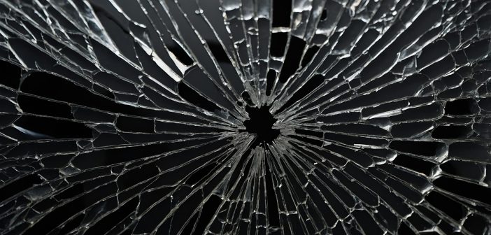 Cracked phone screen